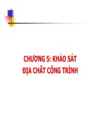 Bài giảng ĐỊA CHẤT CÔNG TRÌNH - Chương 5 docx