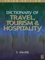 Dictionary of Travel, Tourism and Hospitality Part 1 ppt
