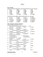 KIỂM TRA ANH VĂN - TEST 30 ppsx