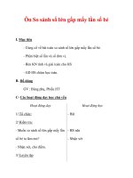 Giáo án môn Toán lớp 3 :Tên bài dạy : Ôn So sánh số lớn gấp mấy lần số bé pot