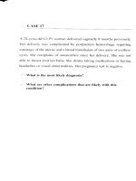 Phương pháp điều trị sản khoa - Tình huống số 8 docx