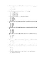 ĐỀ THI THỬ ANH VĂN NĂM 2011 - SỐ 4 docx