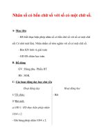 Giáo án môn Toán lớp 3 :Tên bài dạy : Nhân số có bốn chữ số với số có một chữ số. pps