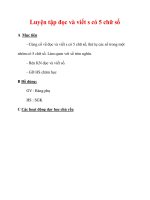 Giáo án môn Toán lớp 3 :Tên bài dạy : Luyện tập đọc và viết s có 5 chữ số pptx