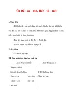 Giáo án môn Toán lớp 3 :Tên bài dạy : Ôn Đề - ca – mét, Héc - tô – mét docx