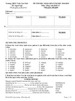 ĐỀ THI HỌC SINH GIỎI-NĂM HỌC 2010-2011 Môn: Tiếng Anh Khối 12 pdf