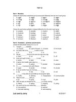 KIỂM TRA ANH VĂN - TEST 29 pps