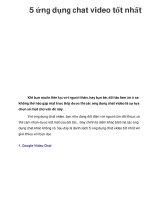 5 ứng dụng chat video tốt nhất potx