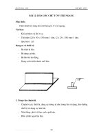 Thực hành hàn khí - Tập 1 - Bài 12 pot