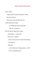 Giáo án lớp 2 môn Tập Đọc: Tiết 4 : ÔN TẬP GIỮA KỲ I ppt