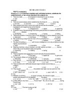 ĐỀ THI ANH VĂN SỐ 2 docx