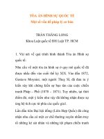 Báo cáo nghiên cứu khoa học: 