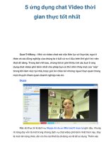 5 ứng dụng chat Video thời gian thực tốt nhất pdf