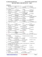 BÀI TẬP TIẾNG ANH LỚP 12CTC - Unit 9 doc