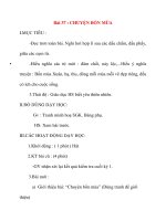 Giáo án lớp 2 môn Tập Đọc: Bài 37 : CHUYỆN BỐN MÙA doc