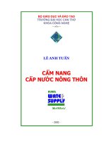 CẨM NANG CẤP NƯỚC NÔNG THÔN - CHƯƠNG MỞ ĐẦU pdf