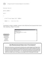 C Programming for the Absolute Beginner phần 10 ppt