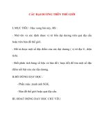 Giáo án lớp 5 môn Địa Lý: CÁC ĐẠI DƯƠNG TRÊN THẾ GIỚI doc