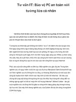 Tư vấn IT: Bảo vệ PC an toàn với tường lửa cá nhân ppsx