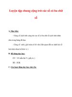 Giáo án môn Toán lớp 3 :Tên bài dạy : Luyện tập chung cộng trừ các số có ba chữ số potx