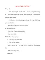 Giáo án lớp 2 môn Tập Đọc: Bài 03 : PHẦN THƯỞNG pot