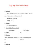 Giáo án môn Toán lớp 3 :Tên bài dạy : Gấp một số lên nhiều lần (tt) doc