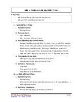 Giáo trình lắp ráp, cài đặt máy vi tính - Bài 2 pps