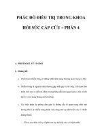 PHÁC ĐỒ ĐIỀU TRỊ TRONG KHOA HỒI SỨC CẤP CỨU – PHẦN 4 ppt