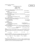 THI HẾT HỌC KÌ 1 LỚP 12 MÔN: VẬT LÍ doc