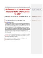 ĐỒ ÁN NGHIÊN CỨU PHƯƠNG PHÁP ĐO LƯỜNG TRONG GIAO THỨC BICC VÀ MGCP_CHƯƠNG 2 docx