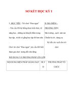 Giáo án môn thể dục lớp 3:Tên bài dạy : SƠ KẾT HỌC KỲ I pptx