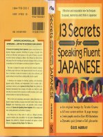 13 secrets for speaking fluent japanese phần 1 ppsx