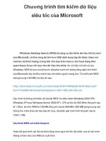 Chương trình tìm kiếm dữ liệu siêu tốc của Microsoft ppt