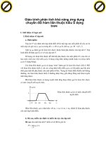 Giáo trình phân tích khả năng ứng dụng chuyển đổi hàm liên thuộc kiểu S dạng trơn p1 docx