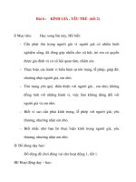 Giáo án lớp 5 môn Đạo Đức: Bài 6 :KÍNH GIÀ , YÊU TRẺ (tiết 2) pot