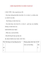 Giáo án lớp 5 môn Địa Lý: CHÂU ĐẠI DƯƠNG VÀ CHÂU NAM CỰC doc