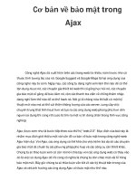 Cơ bản về bảo mật trong Ajax pps