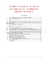 LÝ THUYẾT TỔNG HỢP VỀ HỆ THỐNG  ĐIỀU KHIỂN, BẢO VỆ VÀ THÔNG TIN LIÊN LẠC TRONG HỆ THỐNG ĐIỆN