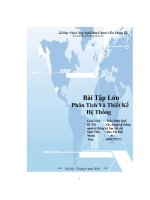 Phân tích và thiết kế hệ thống thông tin quản lý học tập theo tín chỉ