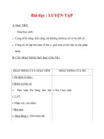 Giáo án môn Toán lớp 3 Tên bài dạy : LUYỆN TẬP pdf