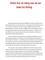 Kiểm tra và nâng cao độ an toàn hệ thống docx