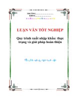 Quy trình xuất nhập khẩu: thực trạng và giải pháp hoàn thiện doc