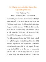 Báo cáo nghiên cứu khoa học: 