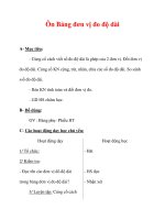 Giáo án môn Toán lớp 3 :Tên bài dạy : Ôn Bảng đơn vị đo độ dài doc