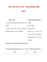 Giáo án môn thể dục lớp 3:Tên bài dạy : ÔN TẬP RLTTCB – ĐỘI HÌNH ĐỘI NGŨ. ppsx