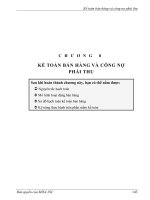 Chương 8: Kế toán bán hàng và công nợ phải thu potx