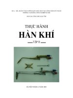 Thực hành hàn khí - Tập 2 - Bài 1 pot