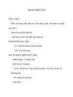 Giáo án lớp 2 môn Tập Đọc: Bài 28 : NHẮN TIN potx