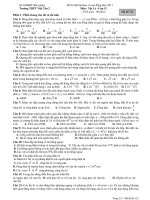 ĐỀ THI THỬ VẬT LÝ - Mã đề 132 potx
