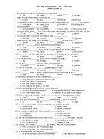 ÔN THI TỐT NGHIỆP THPT NĂM 2011 MÔN: ANH VĂN pot